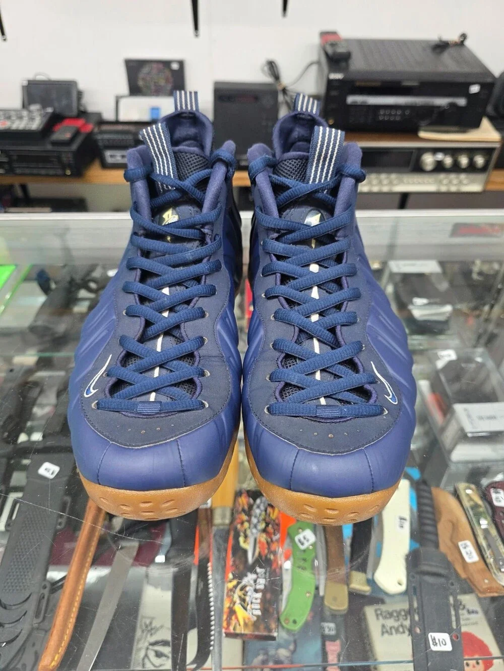 Nike Air Foamposite One Men's Midnight Navy Sneakers Size 10.5